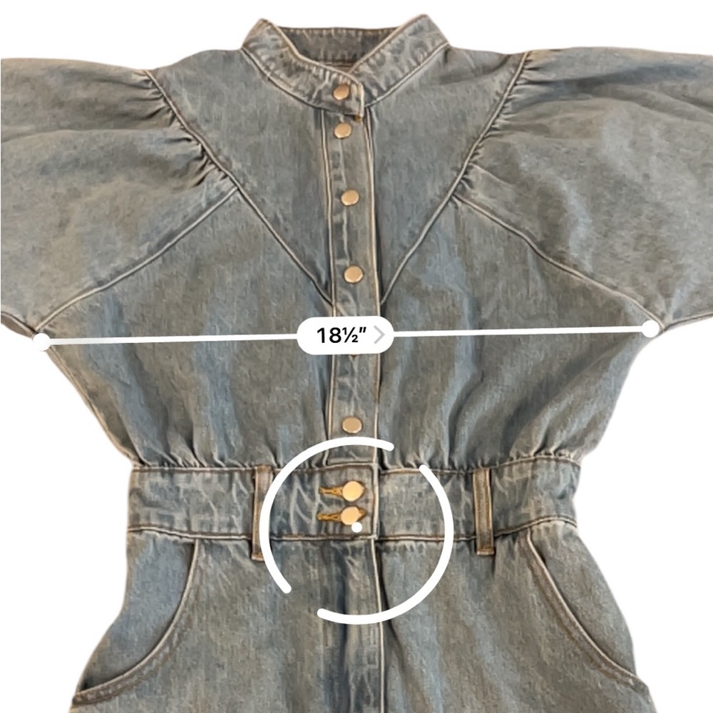 Idem Ditto Long Sleeve Denim Dress Size Small, NWT - Picture 13 of 15